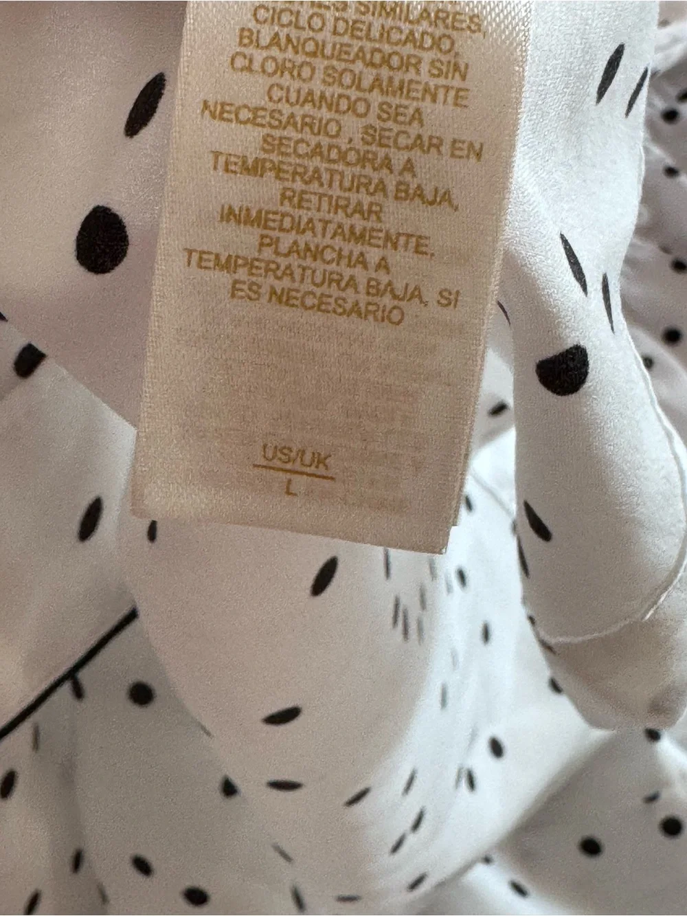 Kate Spade polka dots pajama set size Large